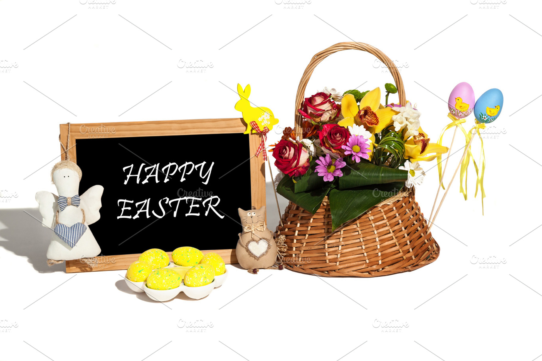 Easter composition, a Photo by Photostock | Creative Market