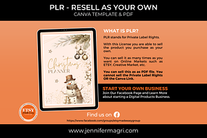 PLR Christmas Planner For Resellers