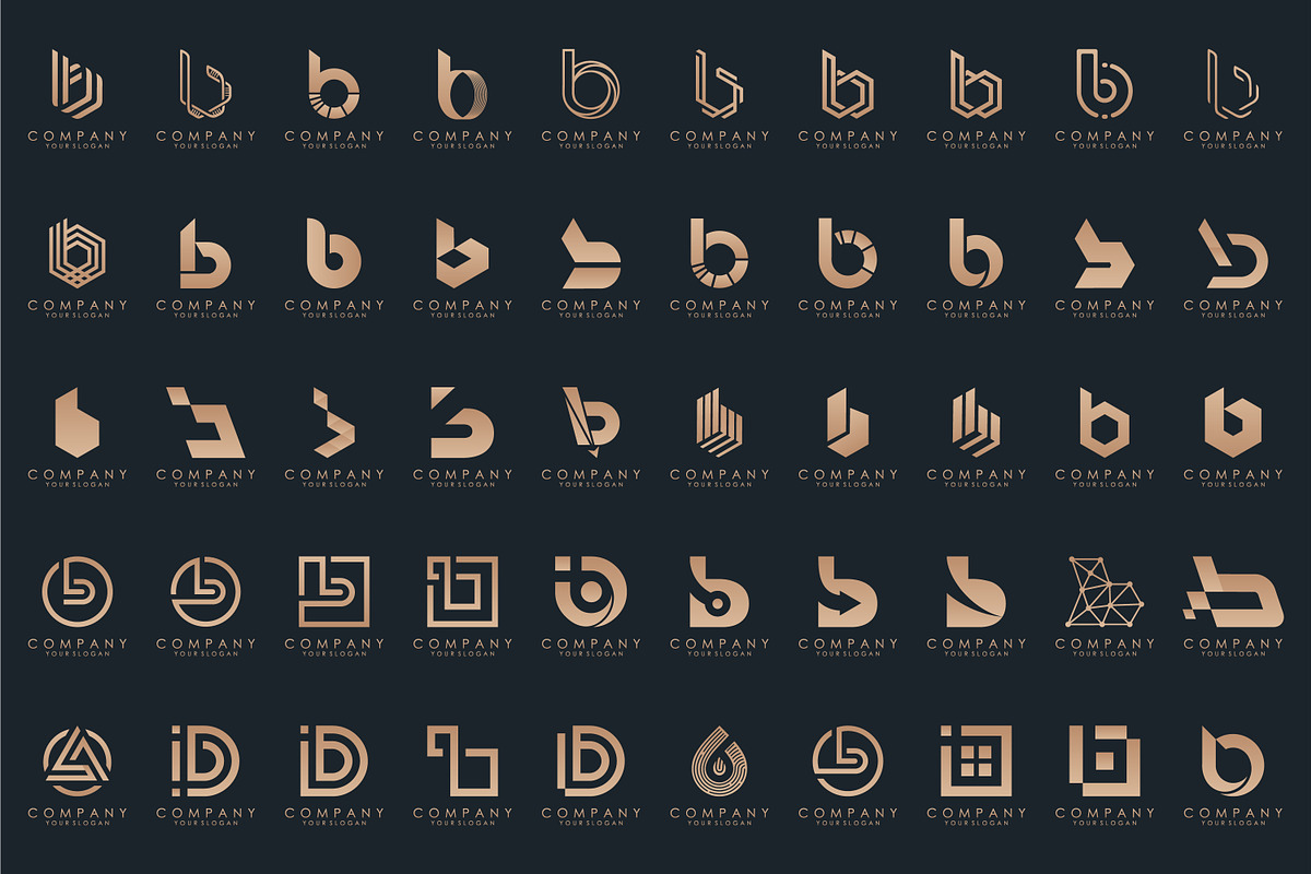 set of letter B logo design vector, a Branding & Logo Template by BARONSTD (Photo 3 of 4)