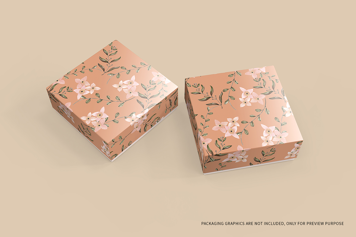 Square Box Packaging Mockups, a Cups & Container Mockup by shaikerintu (Photo 10 of 12)
