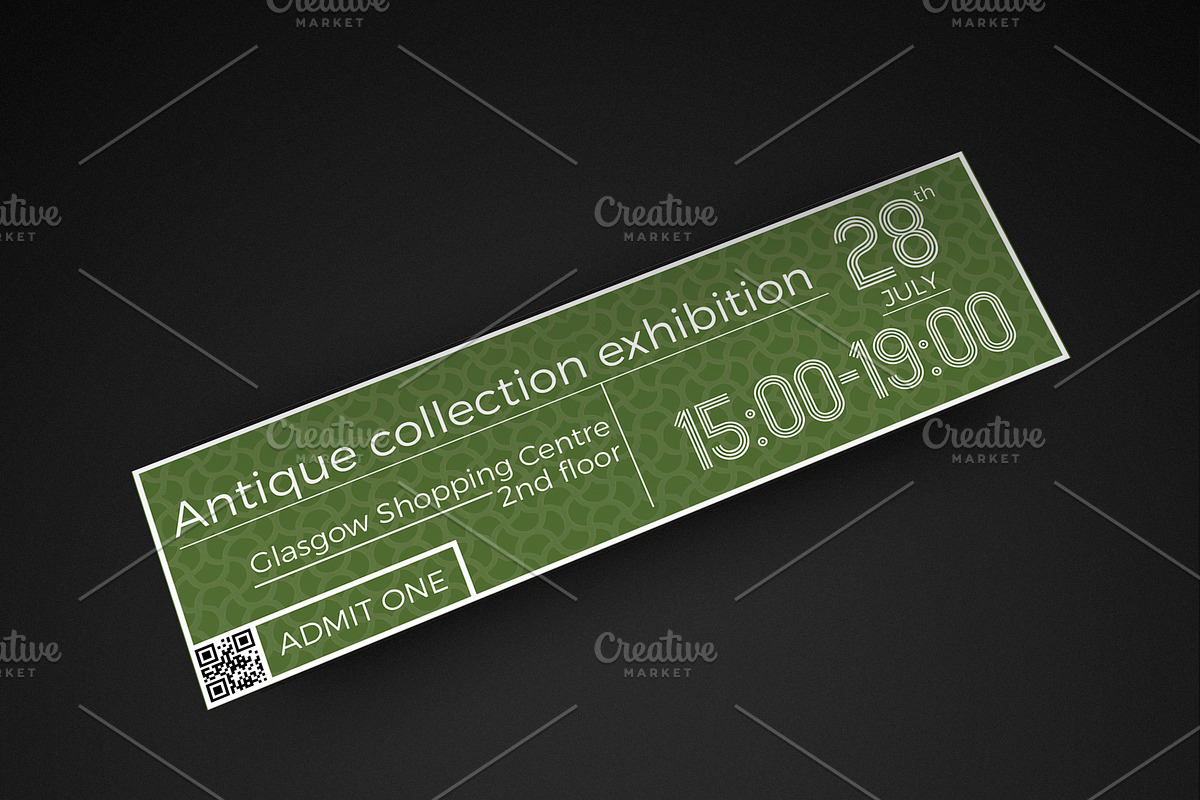 Multipurpose Classy Event Ticket, an Invitation Template by Konakchiev (Photo 2 of 3)