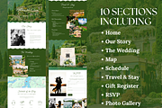 Squarespace Green Wedding Website, a Squarespace Template by Sofia Designs (Thumbnail 2 of 5)