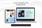 Ebook Landing Page Template Canva, a Landing Page Template by Kromatic Design Studio (Thumbnail 2 of 8)