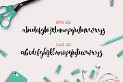 Lovehearts, a Script Font by supfonts (Thumbnail 2 of 6)