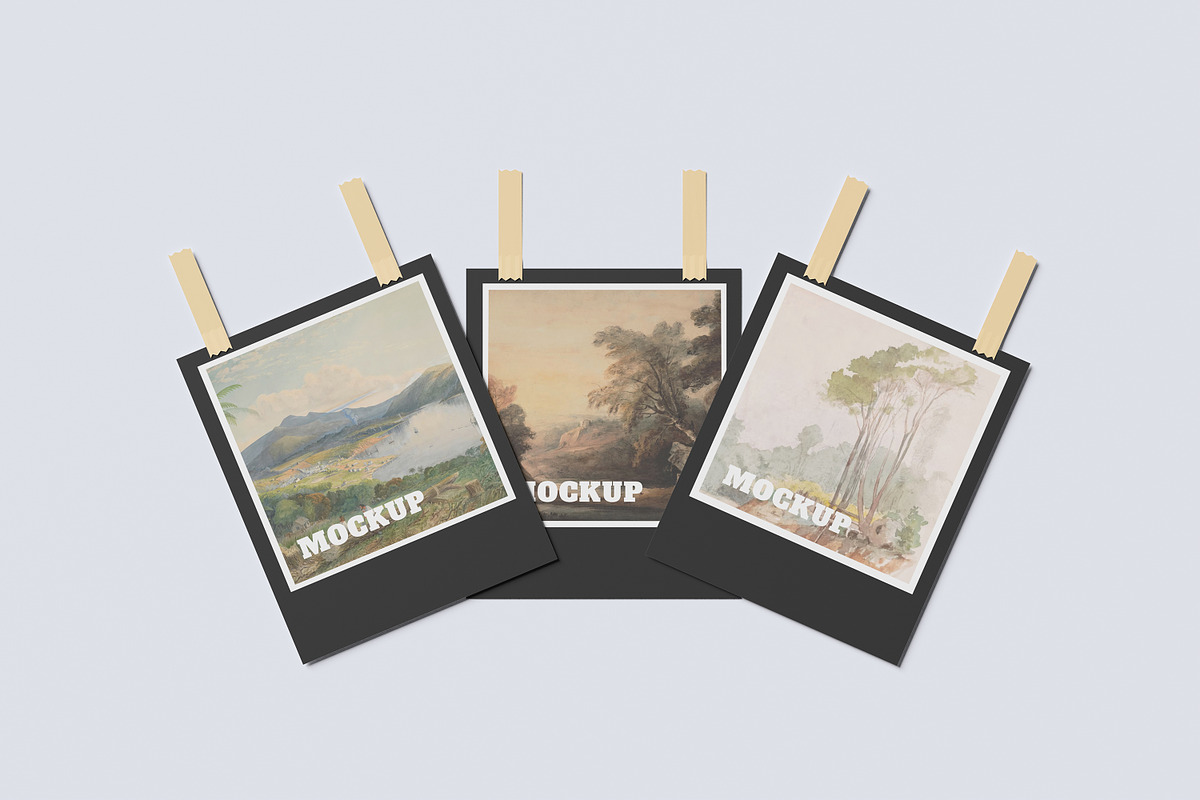 Polaroid Photos Collage Mockup, a Print Template by safrizalstudio (Photo 3 of 5)