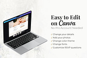 Navy Blue Wedding Website Invitation, a Landing Page Template by Everyday Perfection (Thumbnail 6 of 13)