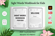 Sight words workbook for kids, a Stationery Template by Designmela01 (Thumbnail 2 of 10)