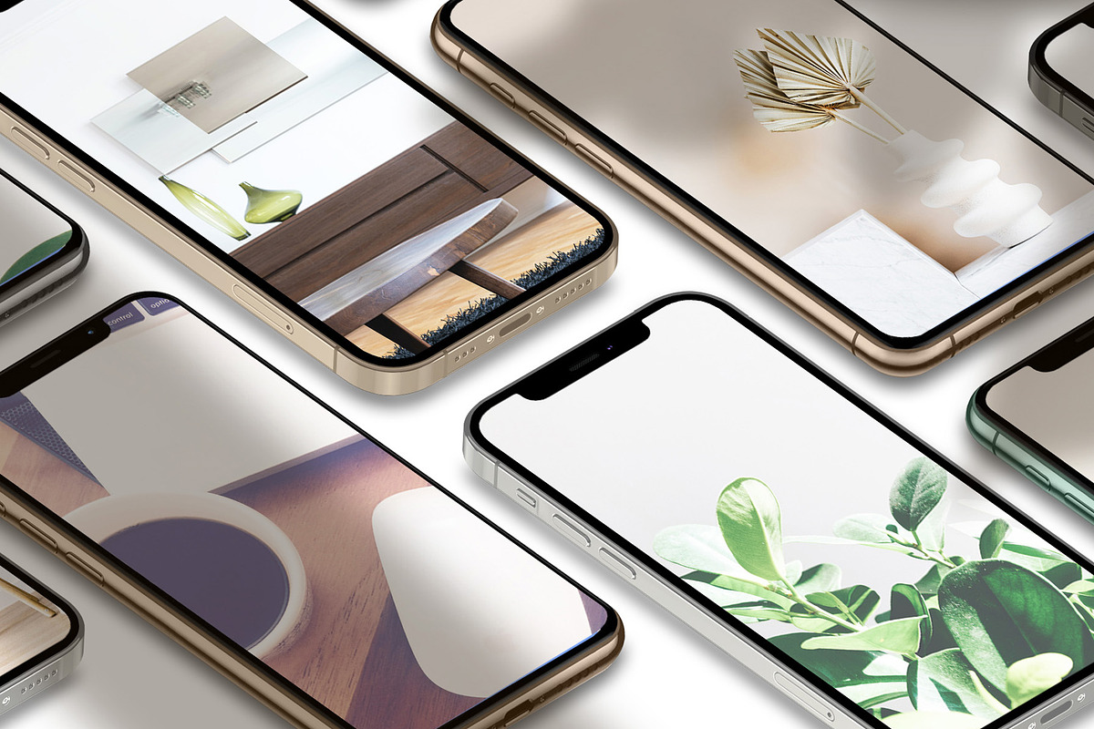 3D iPhone Presentation Mock-Up 05, a Device Mockup by Graphicsworld125 (Photo 1 of 10)