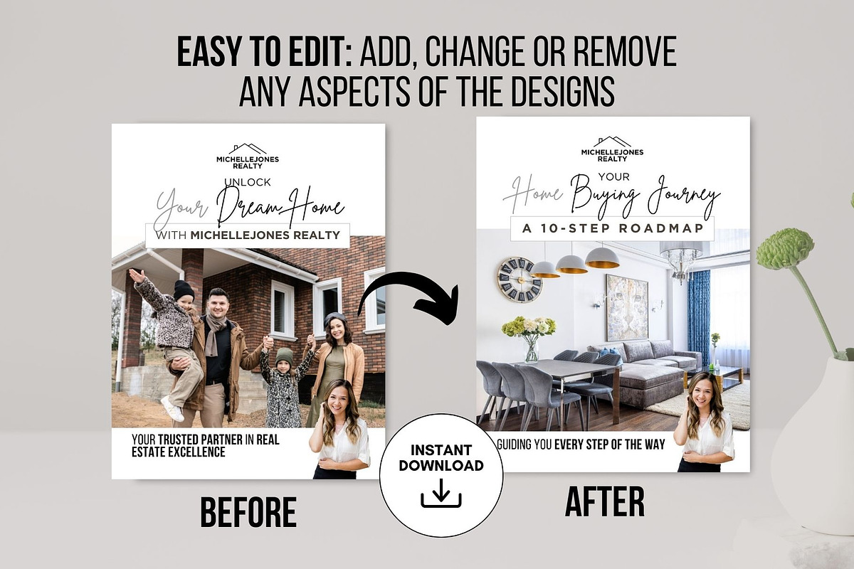 Why Work With a Realtor Brochure, a Brochure Template by CreativeVinesStore (Photo 6 of 7)