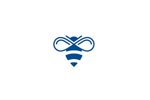 Bee Logo, a Branding & Logo Template by Pure Design