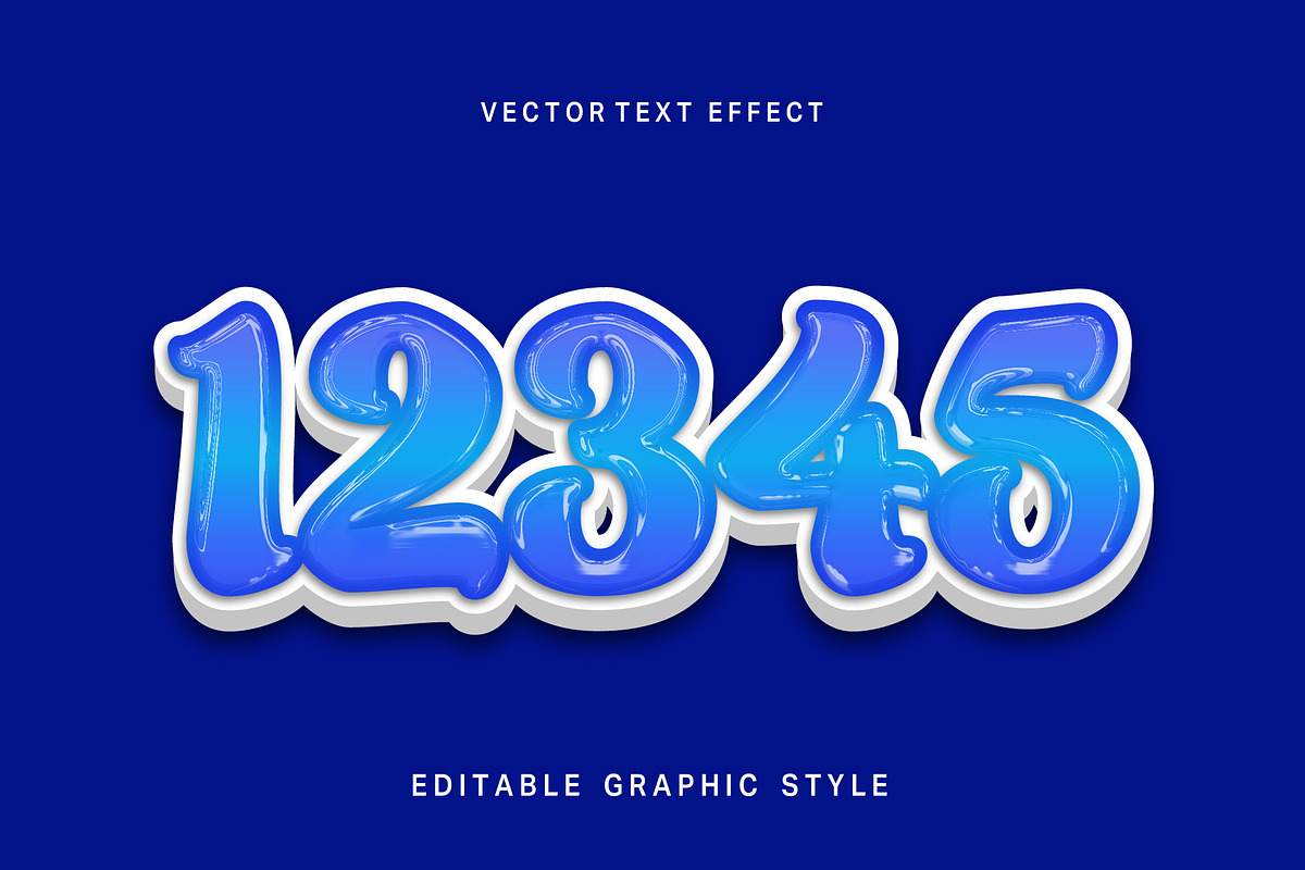 Glossy Script 3D Text Effect preview 2