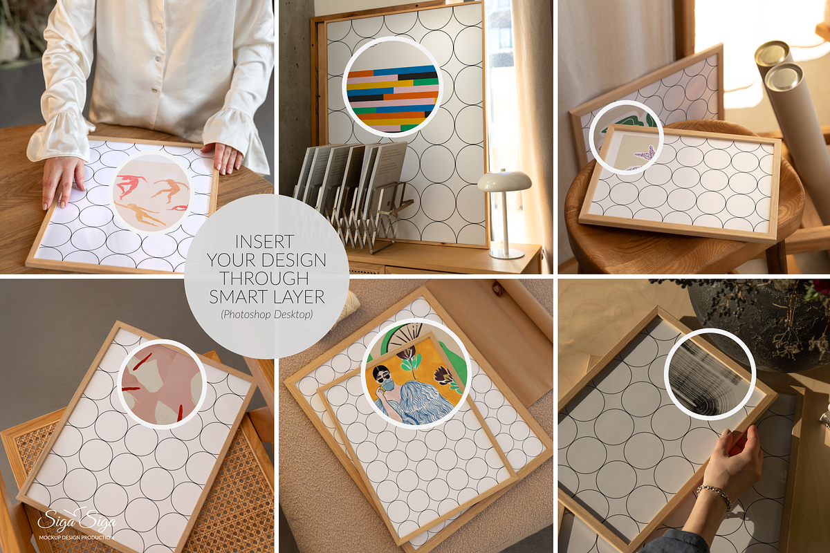 Frame Mockup Close-Up Set 6 PSD, a Product Mockup by SigaSigaMockup (Photo 2 of 4)