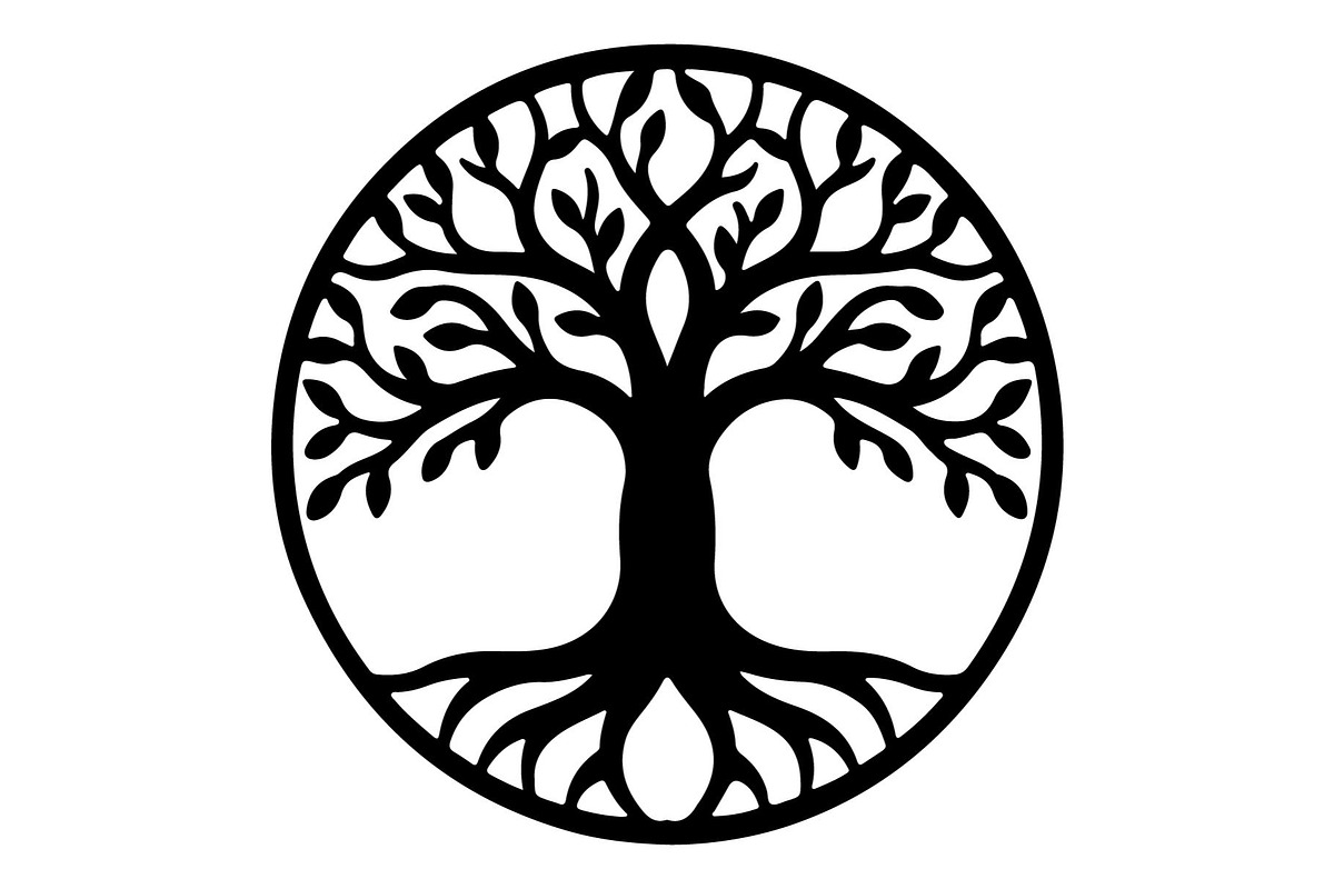 Tree of Life Silhouette Bundle, an Object Graphic by hafijul (Photo 3 of 4)
