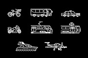 Passenger transport. Icons set, a Transportation Illustration by WINS Doodle shop (Thumbnail 7 of 10)