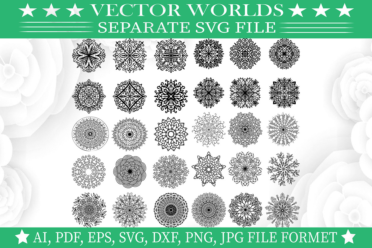 Mandala Art SVG, Mandala Art SVG, an Object Graphic by VectorWorlds