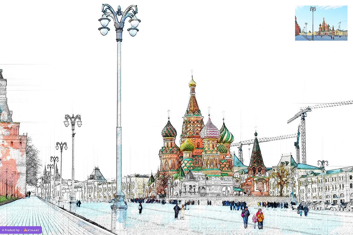 Sketchy - Artistic Color Sketch, an Action Add-On by A R T M A R T (Photo 9 of 10)