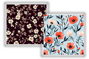 Victorian Floral Seamless Pattern, a Pattern Graphic by Design Market (Thumbnail 4 of 4)