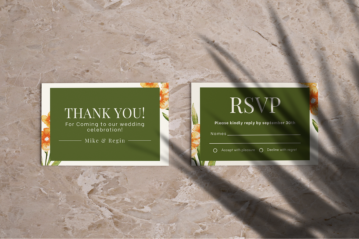 Floral Wedding Suite Canva Template, a Marketing Template by ArbaStudio (Photo 3 of 5)