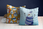 Funny Snowmans set, a Decorative Illustration by Ekaterina Goncharova (Thumbnail 6 of 7)