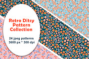 Retro Ditsy Seamless Patterns, a Pattern Graphic by Lagmar Design (Thumbnail 1 of 12)