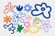 Groovy Shapes & Doodle Flowers, a Decorative Illustration by Luamor (Thumbnail 3 of 12)
