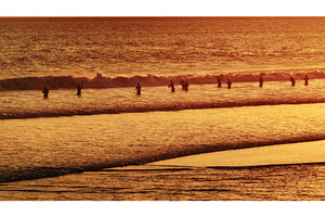 Balinese people fishing in warm, a Sports & Recreation Photo by Goinyk