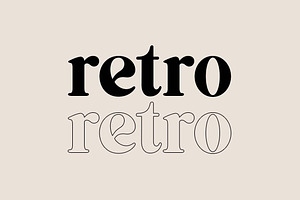 Retrospection Retro Serif Font