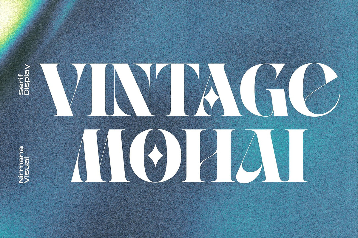 Vintage Mohai - Retro Font, a Serif Font by Nirmana Visual (Photo 1 of 8)