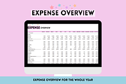 Budget Spreadsheet + Expense Tracker, a Templates & Theme by SunshineStudioBoutique (Thumbnail 4 of 9)