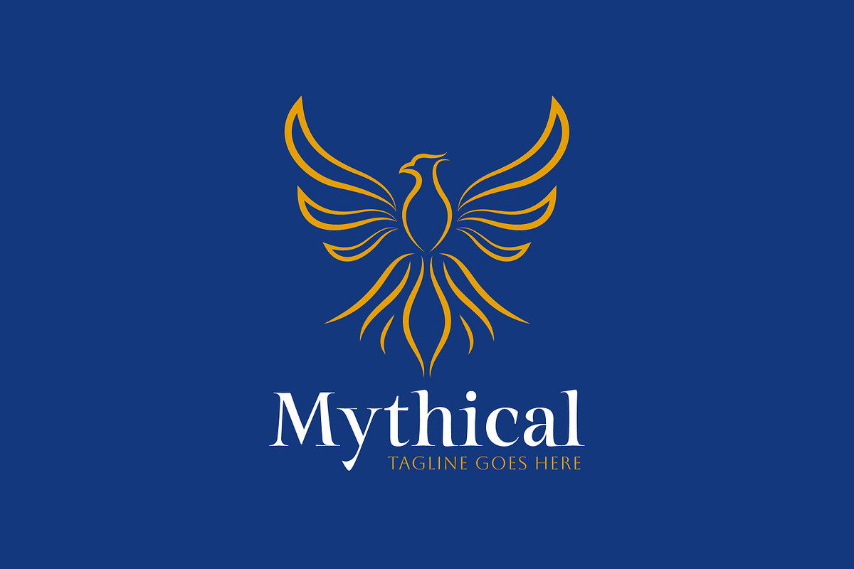 Mythical Phoenix Golden Logo Rebirth, a Branding & Logo Template by Signatoro (Photo 3 of 3)