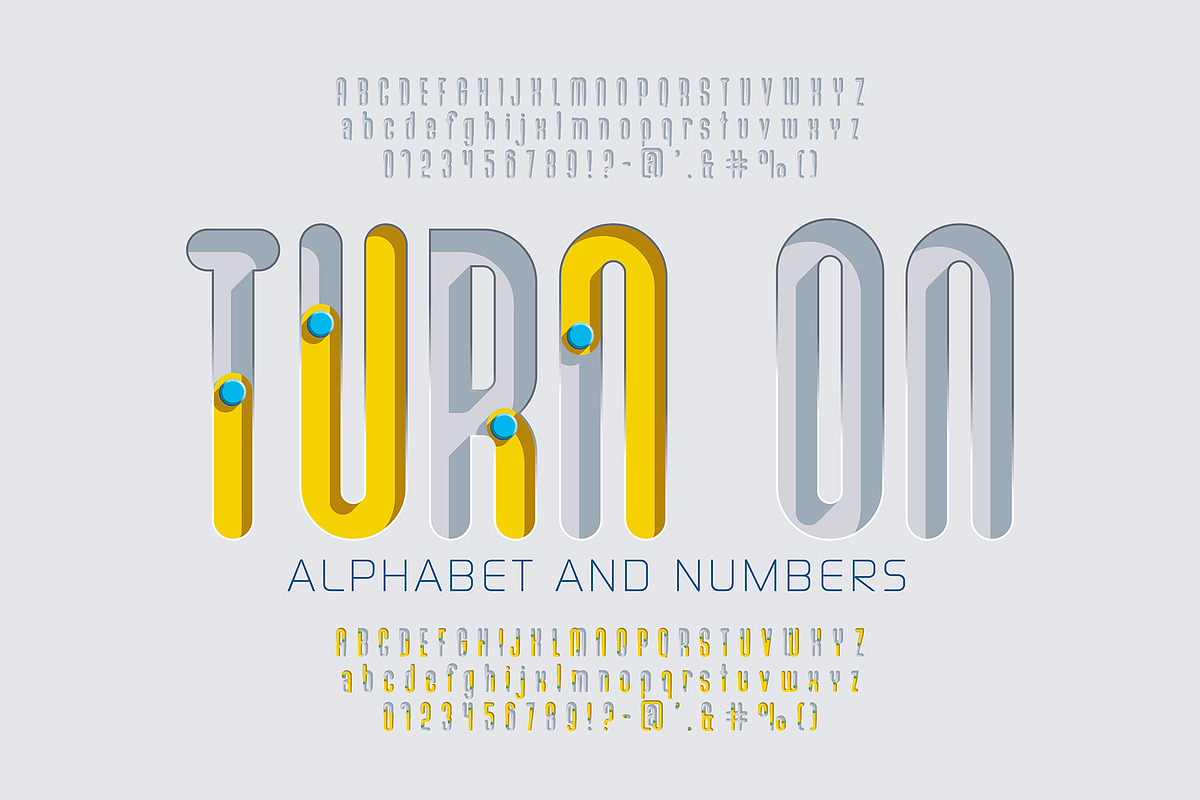 Futuristic Modern Bold Font, a Graphic by Pro_Vector (Photo 3 of 3)