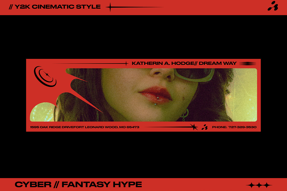 Red Y2K Frames, a Social Media Template by Pixflow (Photo 8 of 9)
