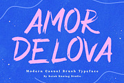 Amor Delova Brush Font, a Blackletter Font by Kotak Kuning Studio (Thumbnail 1 of 6)