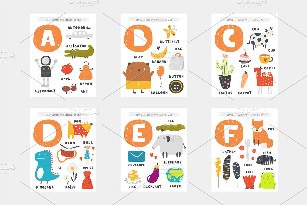 Learn English alphabet, an Object Graphic by Veresk (Photo 2 of 6)