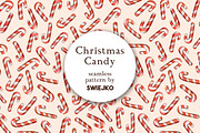 Christmas Candy seamless pattern, a Background Graphic by swiejko (Thumbnail 1 of 4)