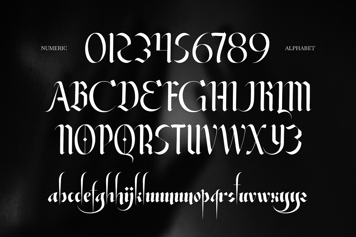 Olythea - Black Calligraphy Font, a Blackletter Font by Flawless And Co (Photo 9 of 10)