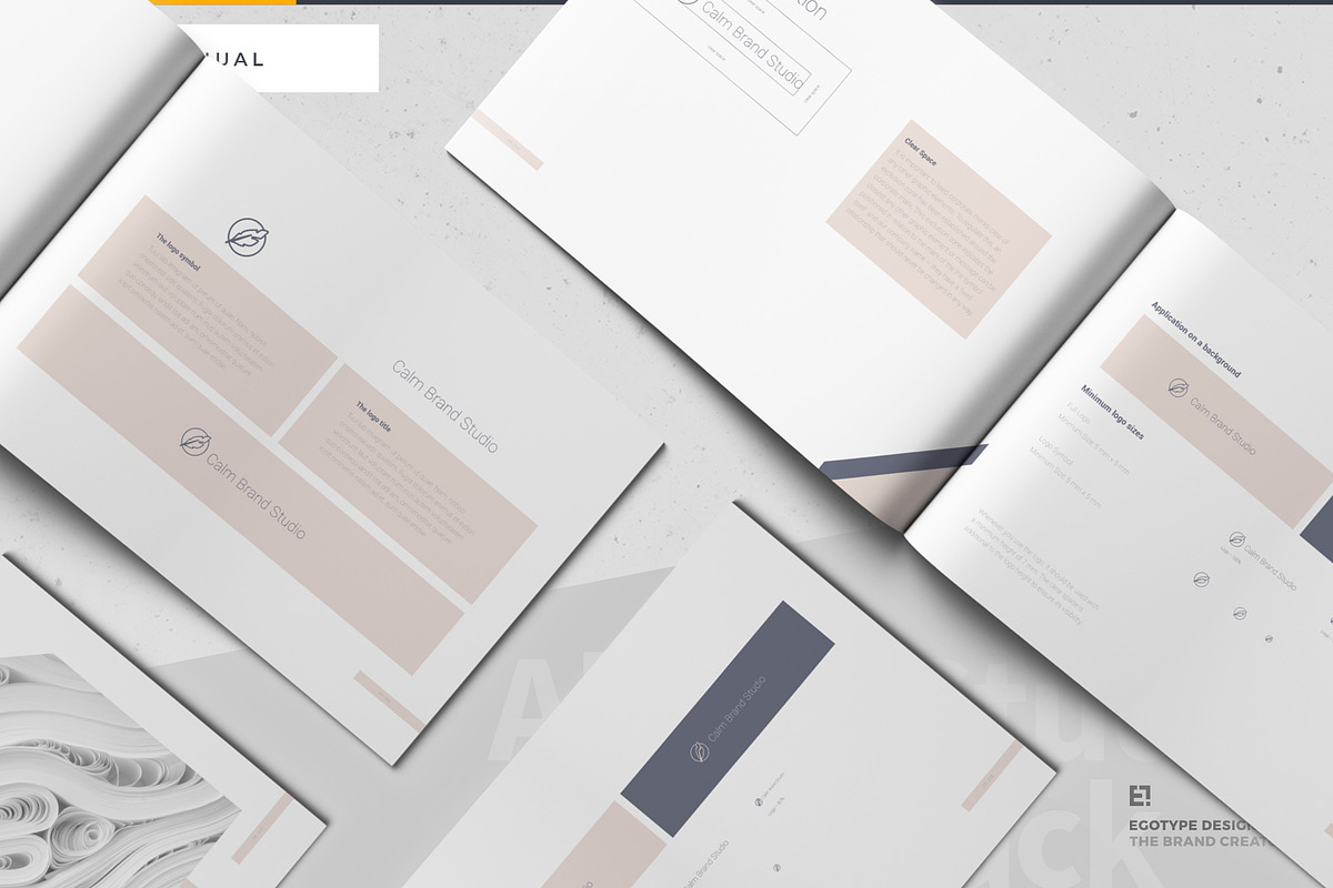 Calm Brand Guidelines, a Brochure Template by Egotype (Photo 24 of 35)