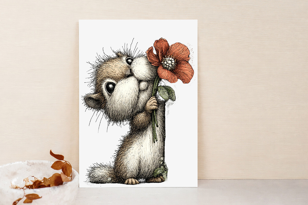 Spring Peeking Animals Clipart, an Illustration by Libby Wishes (Photo 3 of 7)