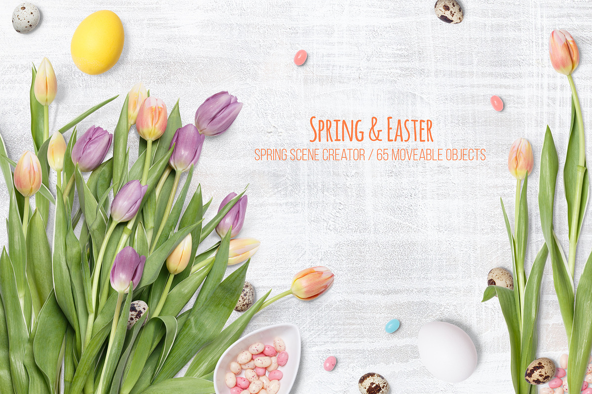 Spring and Easter Scene Creator, a Product Mockup by rubinat (Photo 1 of 6)