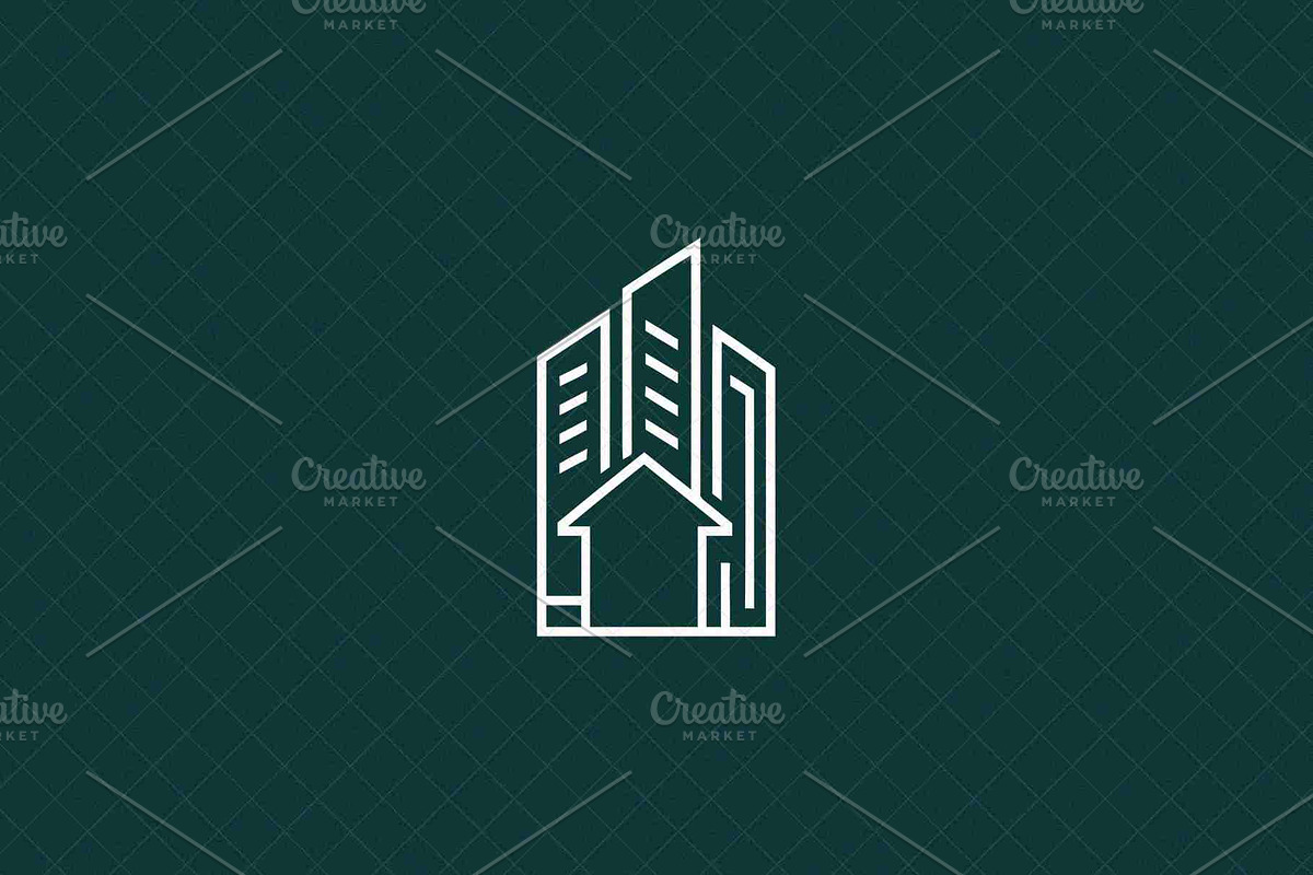 Minimalist Building Icon Outline, an Object Illustration by Vectorium Studio (Photo 3 of 4)
