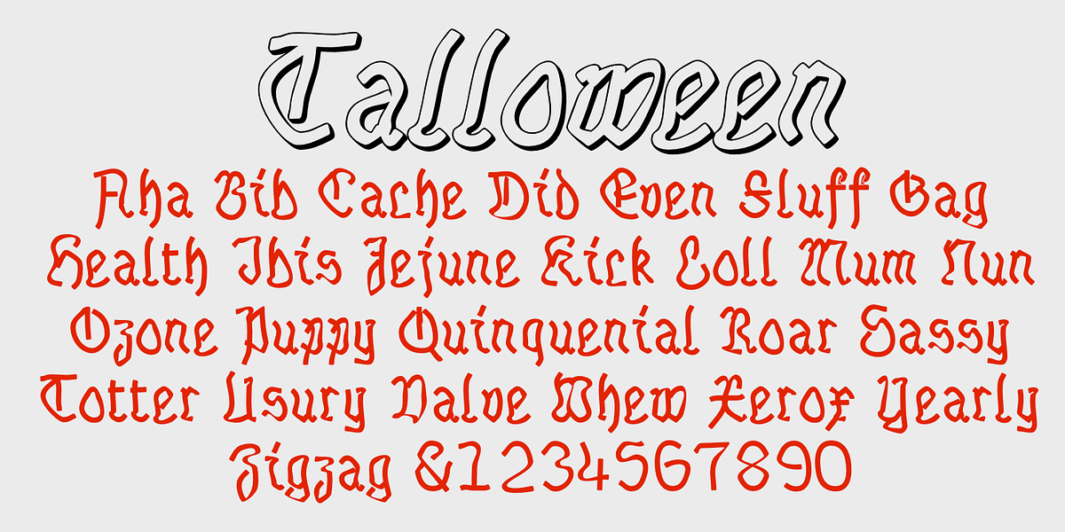 Talloween, a Handwritten Font by Ingrimayne Type (Photo 4 of 5)