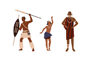 African tribes people set, a Person Illustration by Good Studio (Thumbnail 3 of 6)