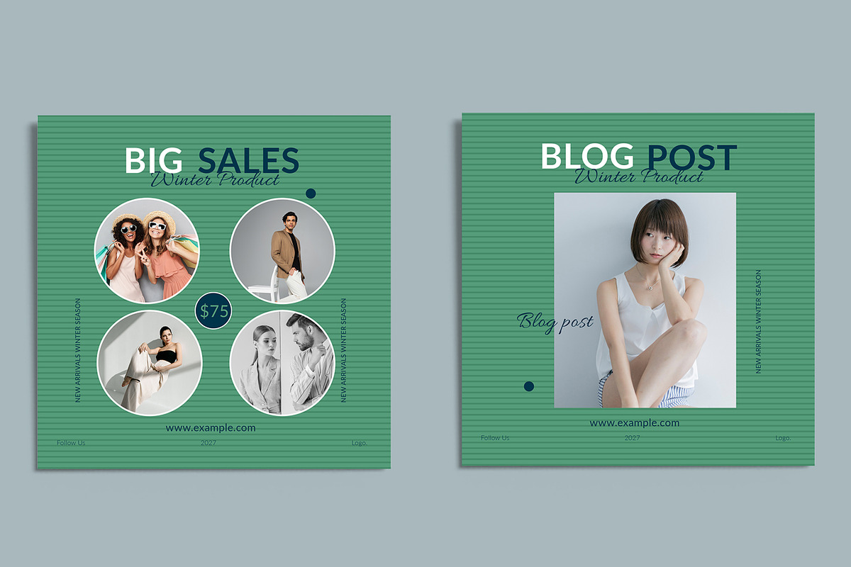 Winter Sale Social Media Post, a Social Media Template by ContestDesign (Photo 5 of 5)