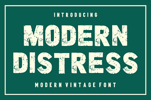 Modern Distress Vintage Font