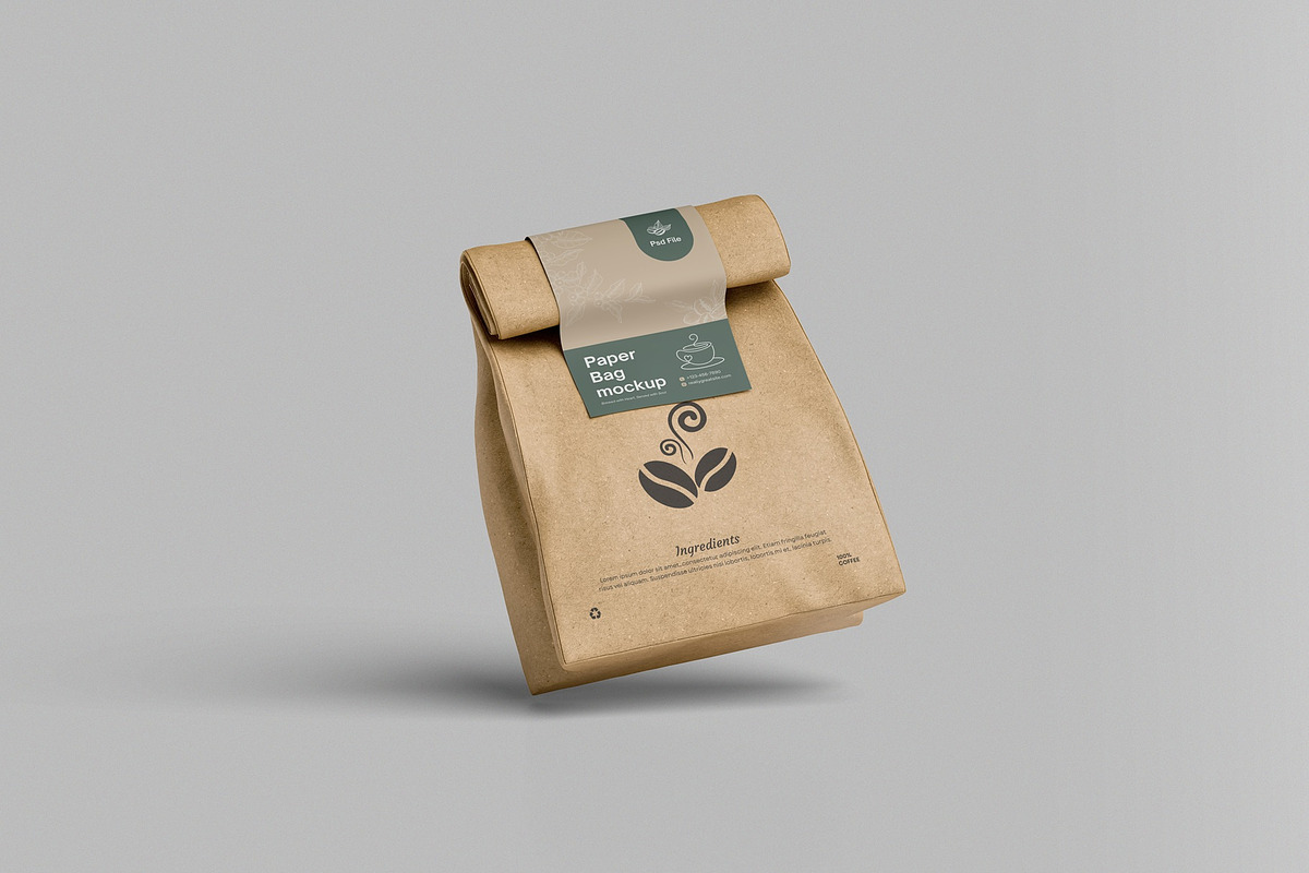 High Quality Paper Pouch Bag Mockup, a Packaging Mockup by hokagata (Photo 5 of 5)
