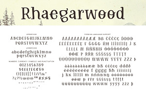 Rhaegarwood Font Family