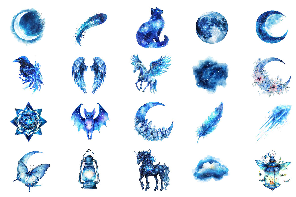 Magical Celestial Clipart, an Illustration by CreationArt (Photo 2 of 3)