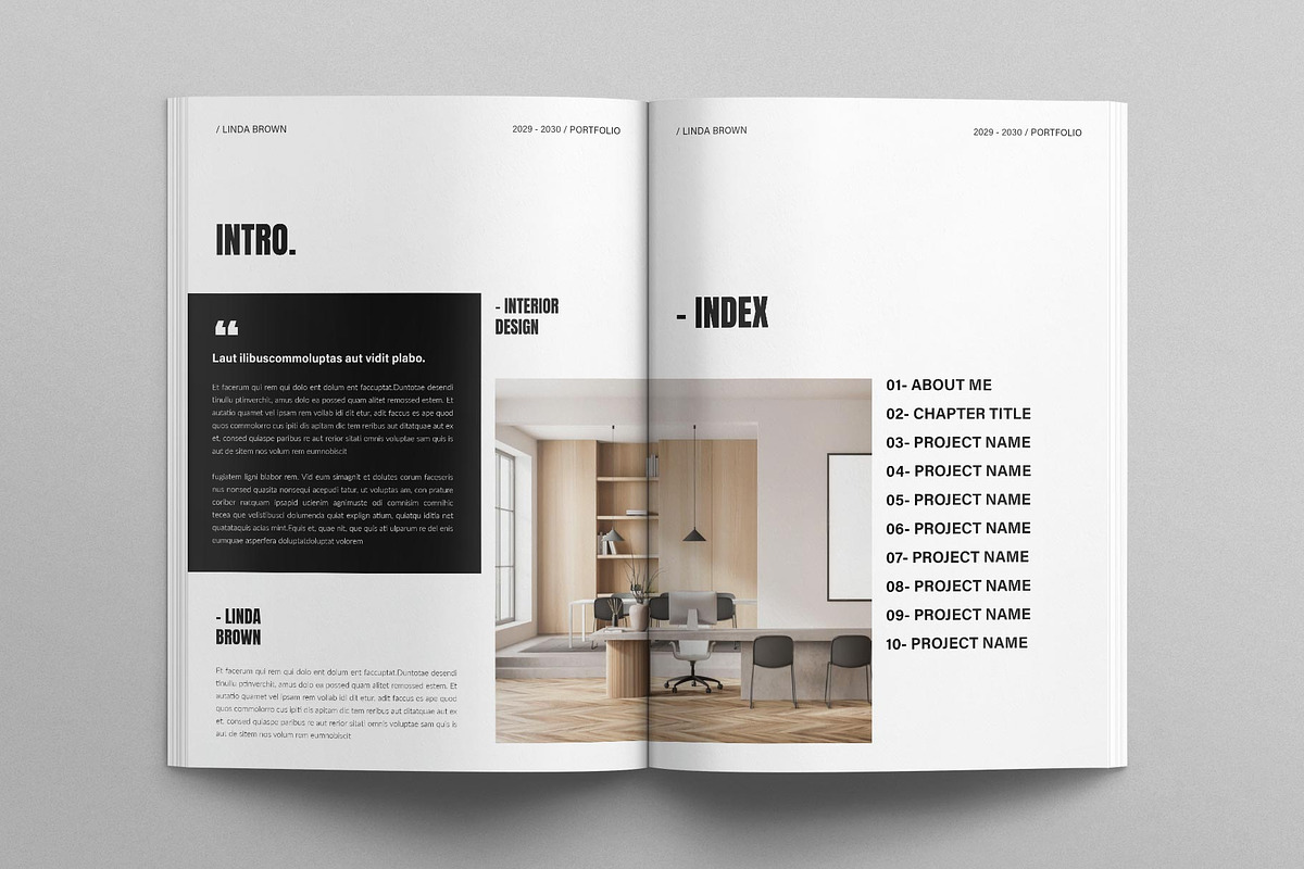 Interior Magazine Template, a Magazine Template by E-Type (Photo 2 of 7)