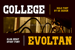 College Evoltan - Sport Slab Serif