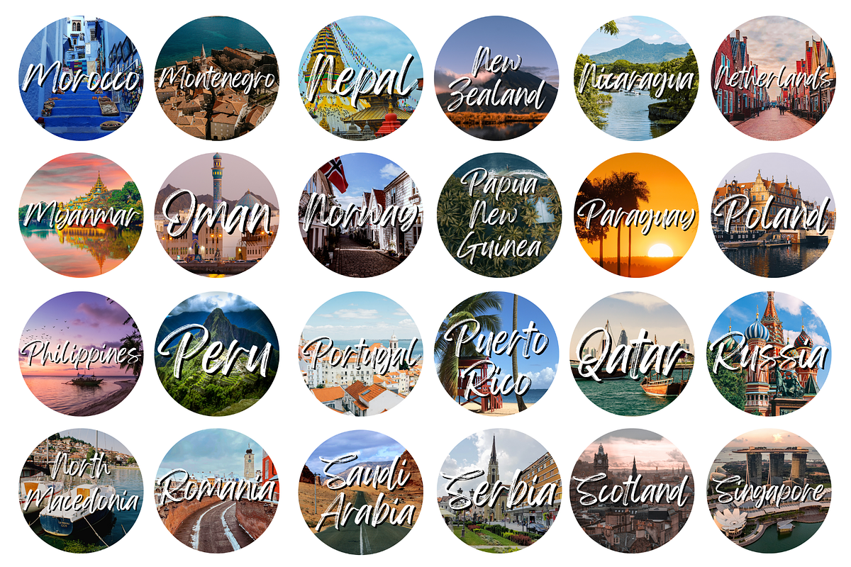135 Country Instagram Story Covers, a Social Media Template by AdvertFox (Photo 6 of 9)